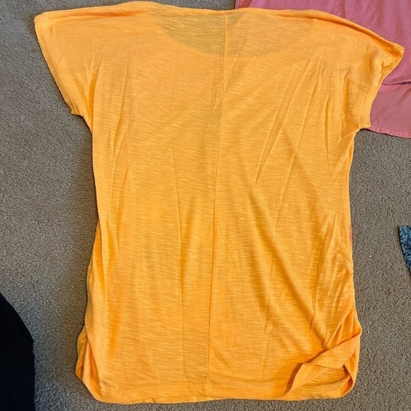 Bundle of 4 Women’s Short Sleeve Tops Floral Cold Shoulder Linen Ruched Size M - Picture 5 of 15